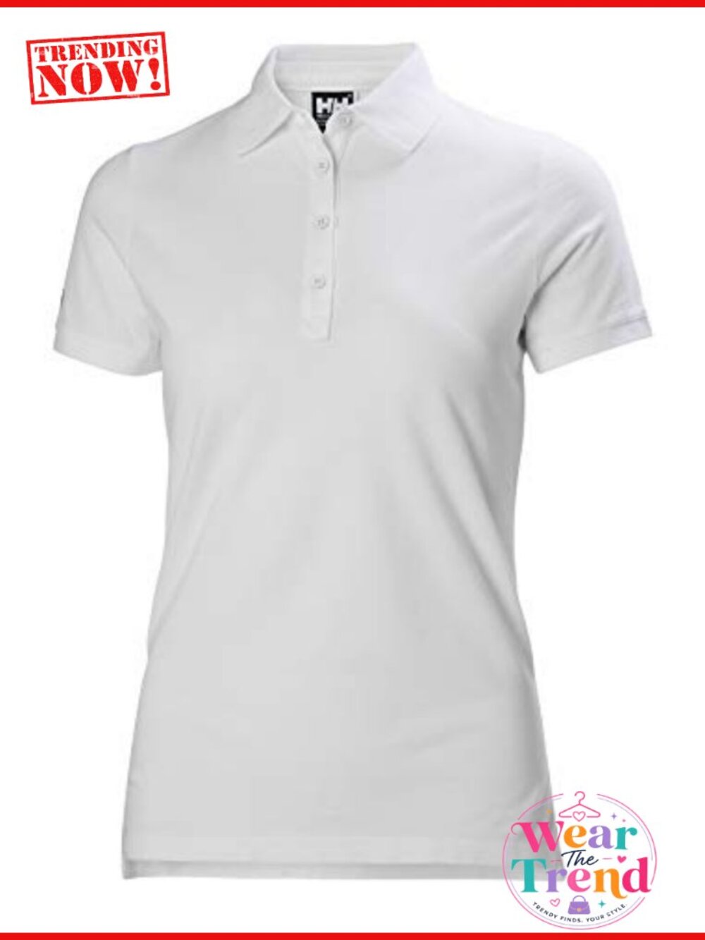 Womens Cotton Pique Polo Shirt Ribbed Collar Short Sleeve